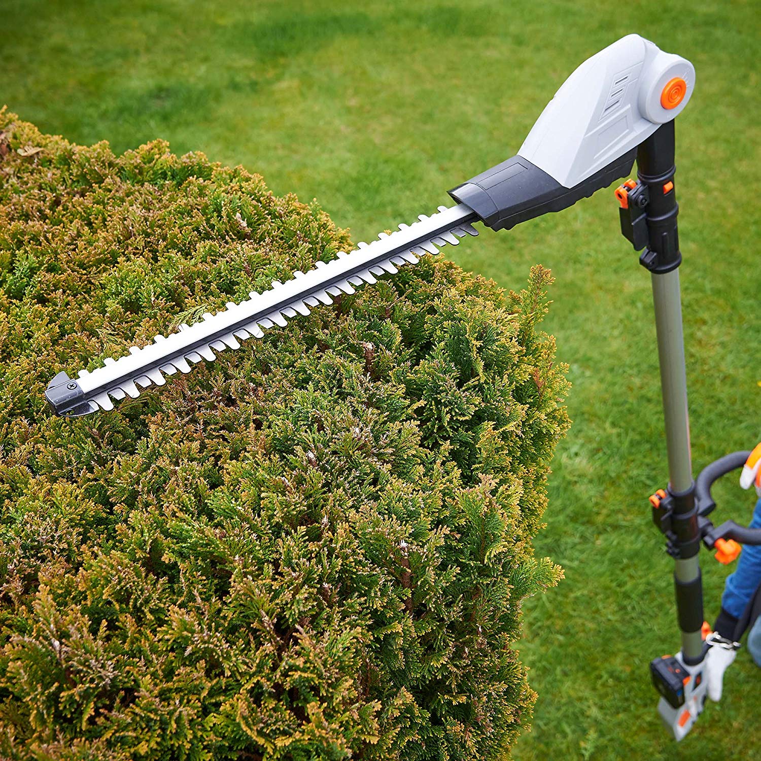electric hedge trimmer pole